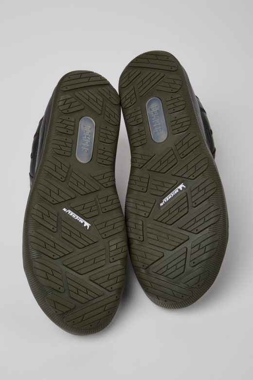 дизајн пеу писта горе-тек браон кожне ципеле за мушкарце кампер