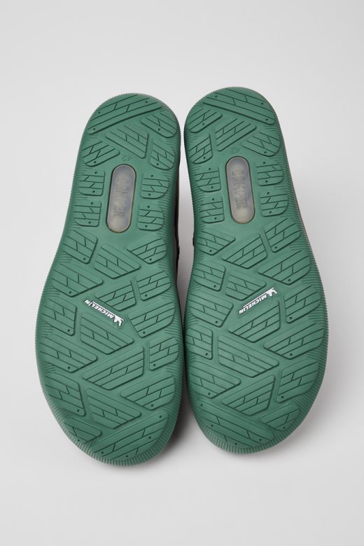 пеу писта горе-тек црне кожне глежњаче за мушкарце кампер нове доласке