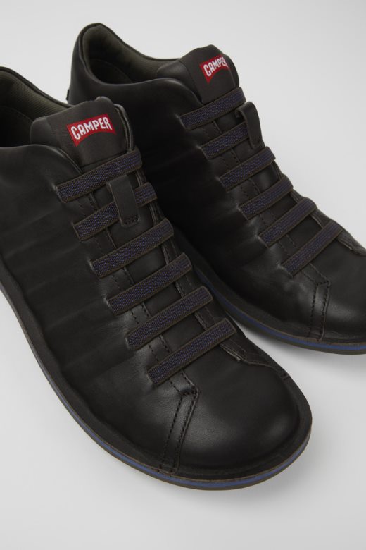 кампер дизајн буба тамно браон кожне глежњаче за мушкарце