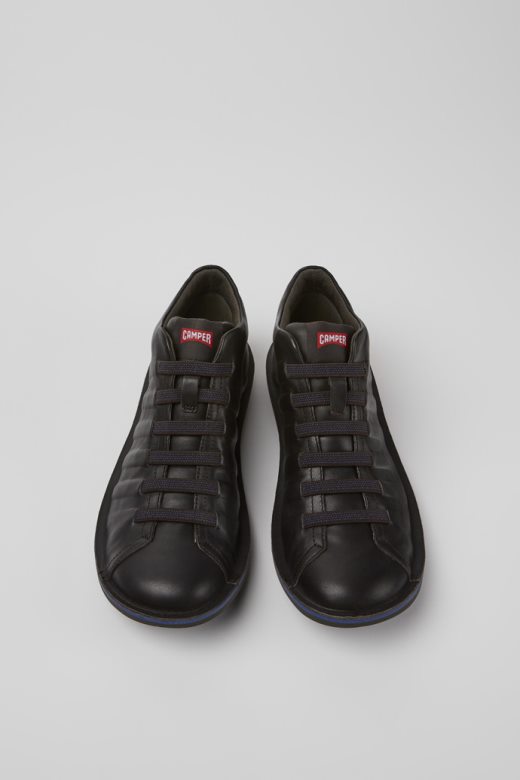 кампер дизајн буба тамно браон кожне глежњаче за мушкарце