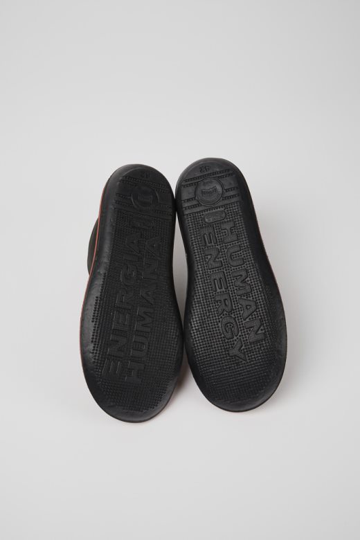 Дизајн буба тамно сиве глежњаче од текстила и нубука за мушкарце кампер