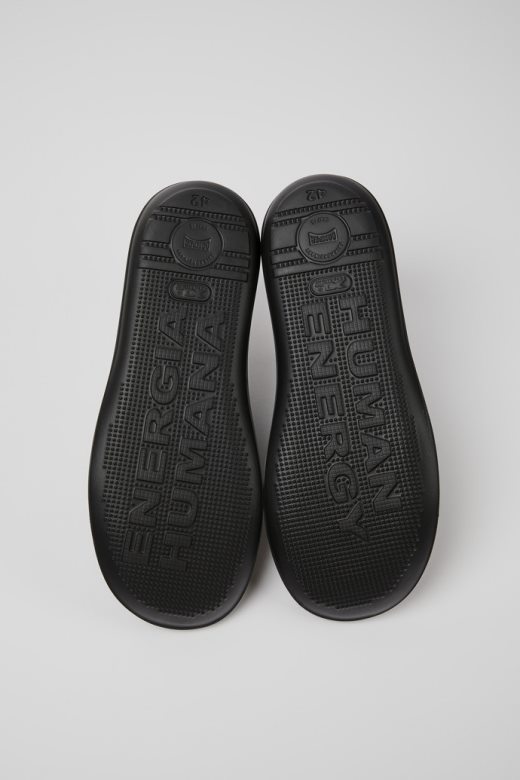 дизајн беетле црне кожне ципеле за мушкарце кампер