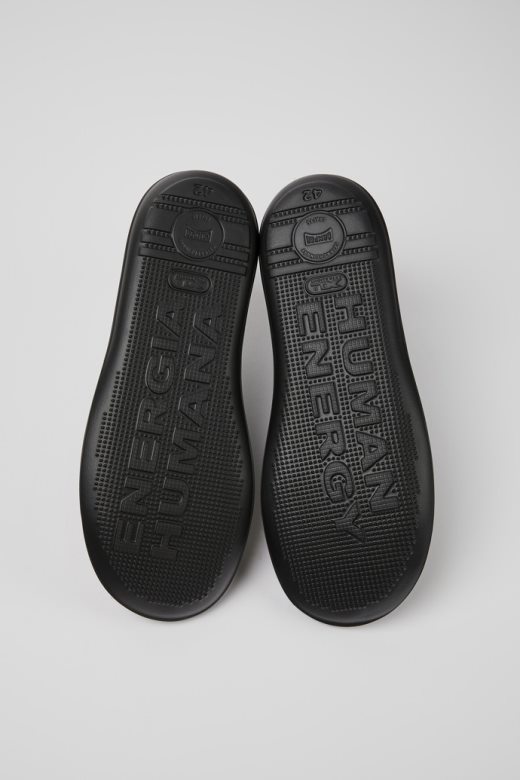 беетле црне кожне глежњаче за мушкарце ексклузивни кампер