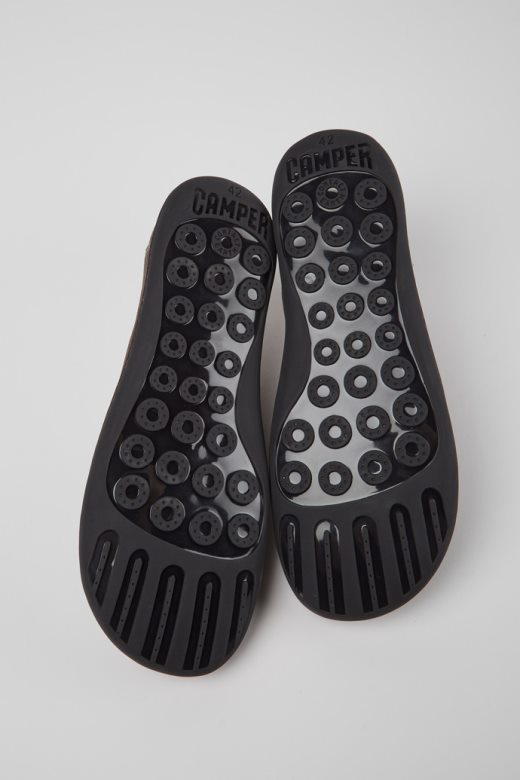 дизајн пеу браон кожне ципеле за мушкарце кампер