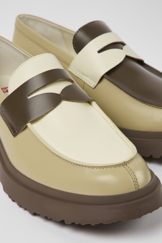 камп твинс разнобојне кожне мокасинке за мушкарце новопридошле