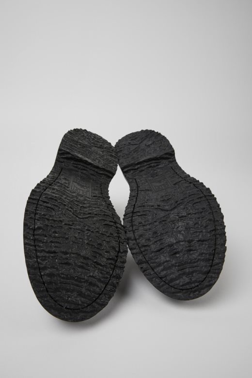 кампер дизајн Валден црне кожне ципеле на пертлање за мушкарце