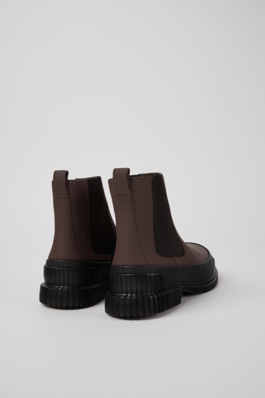 камп пик браон и црне коже чизме за мушкарце новодошле