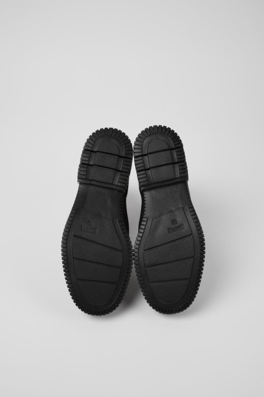 камп пик браон и црне коже чизме за мушкарце новодошле