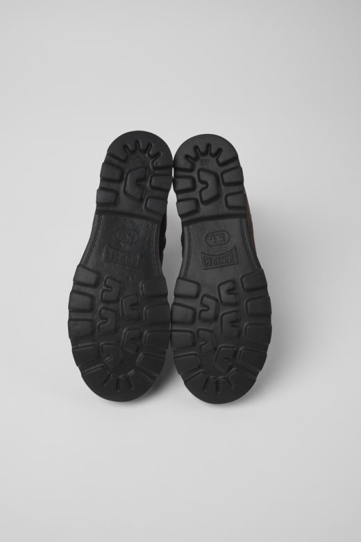 ексклузивне кампер брутус смеђе глежњаче од текстила и коже за мушкарце