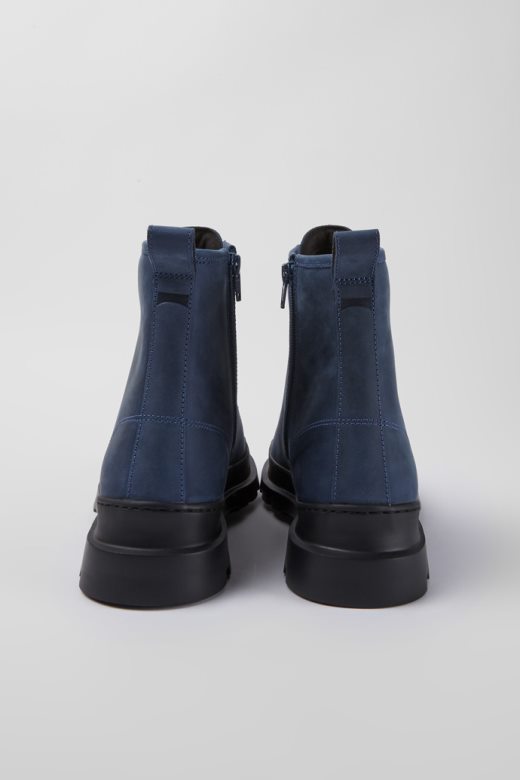 кампер дизајн брутус плаве чизме од воштаног нубука на пертле