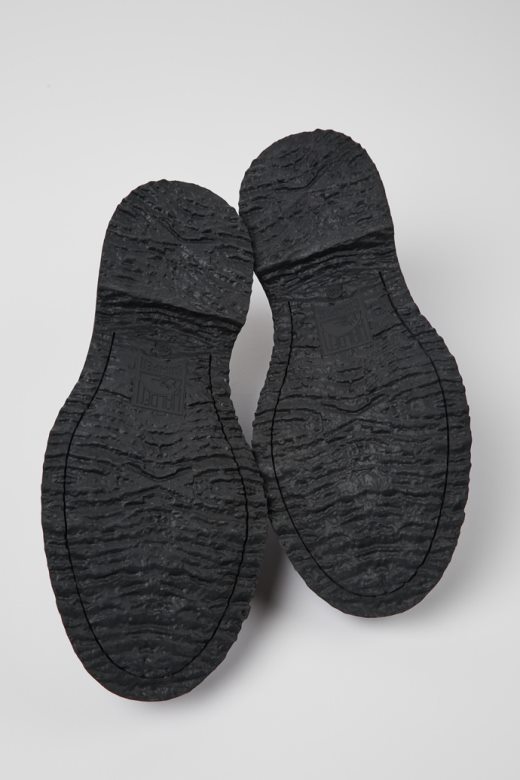 црне кожне мокасине близанца дизајн кампера за мушкарце