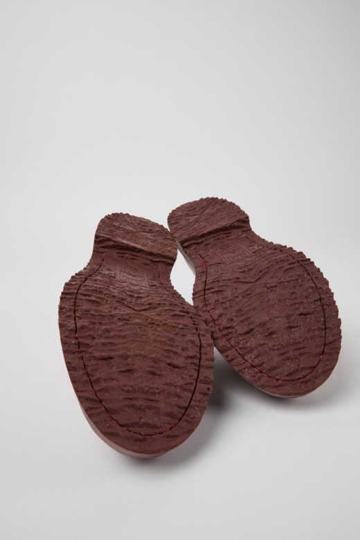 дизајн Валден бордо кожне ципеле на пертлање за мушкарце кампер