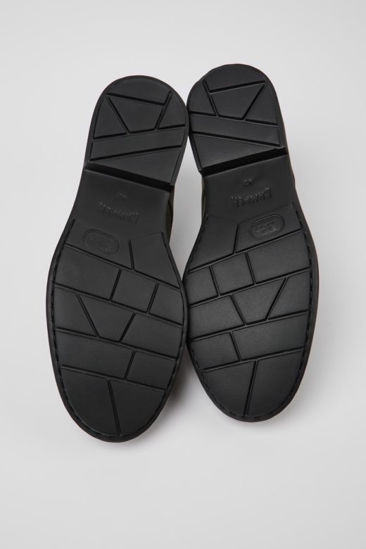 кампер дизајн близанке зелене кожне ципеле на пертлање за мушкарце