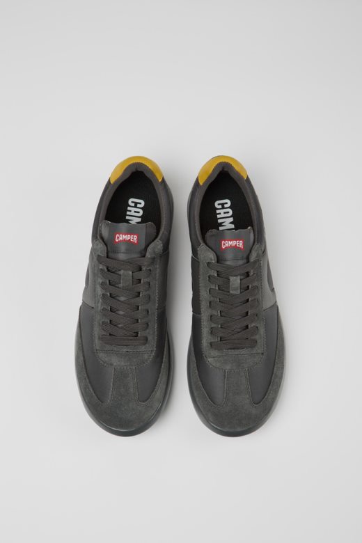 ексклузивне мушке патике Цампер пелотас клите сиве и жуте боје