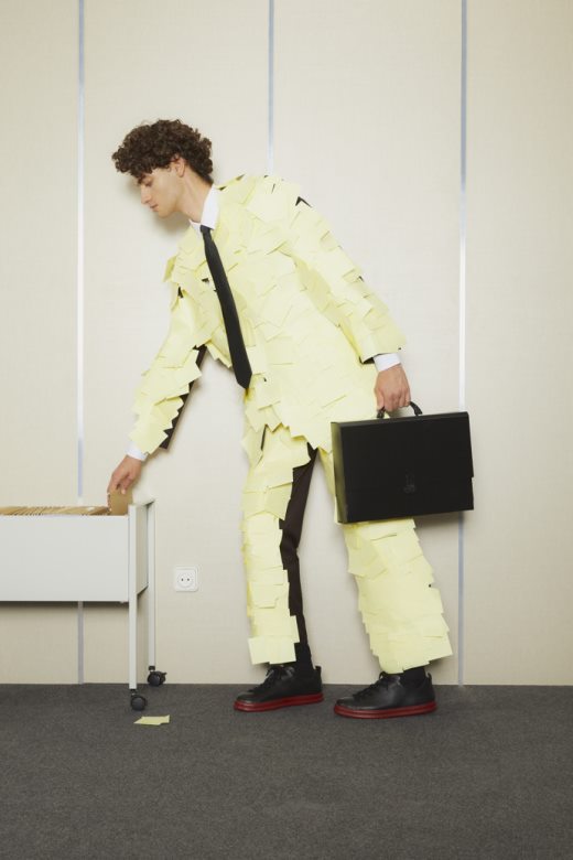 Ексклузивне мушке црне кожне патике Цампер Руннер