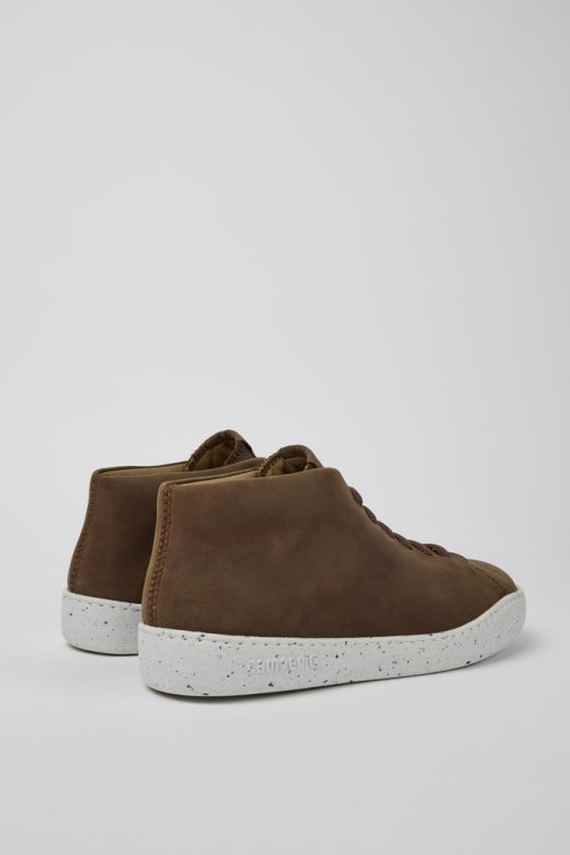 дизајн пеу тоуринг смеђе кожне патике за мушкарце кампер