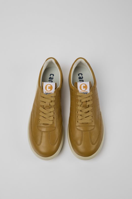 дизајн пелотас клите браон и беж кожне патике за мушкарце кампер