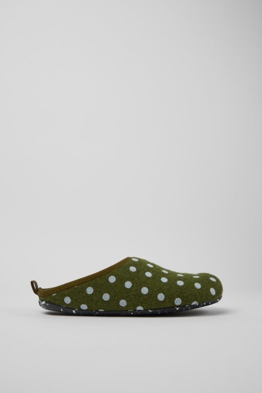 кампер ваби зелене и плаве вунене мушке папуче нове доласке