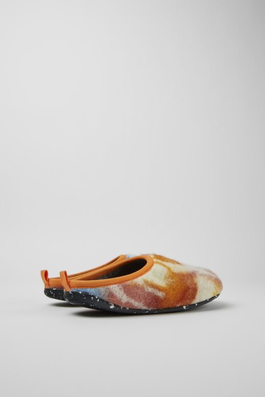ваби наранџасте и плаве папуче од рециклиране вуне за мушкарце ексклузивни кампер