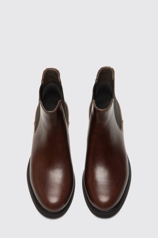 дизајн иман женске тамно смеђе чизме за глачање кампера