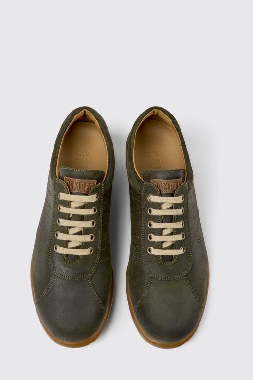 ексклузивне мушке патике од зеленог нубука камп пелотас