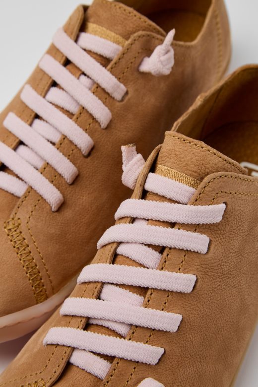 ексклузивне кампер пеу смеђе кожне ципеле за жене