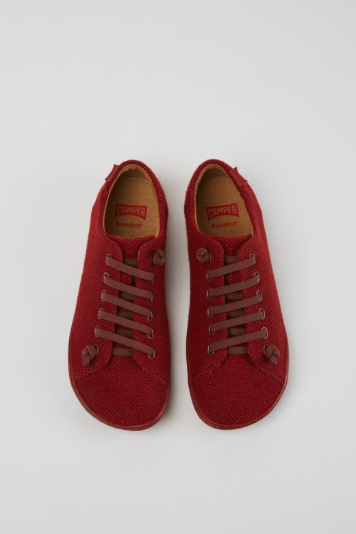 ексклузивне ципеле за жене од кампер пеу бордо вуне и вискозе