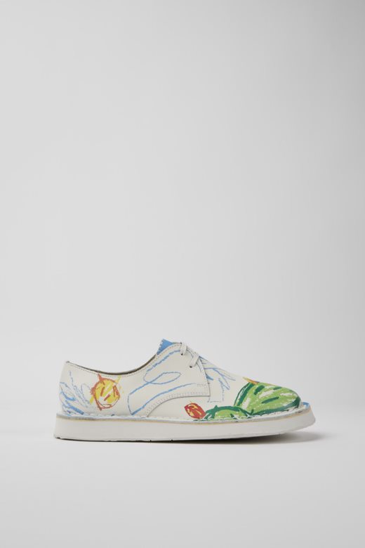 близанци беле одштампане кожне ципеле за жене ексклузивни кампер