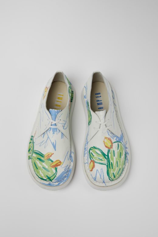 близанци беле одштампане кожне ципеле за жене ексклузивни кампер