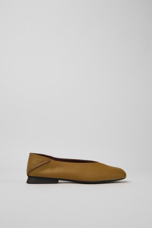 дизајн цаси мира браон кожне ципеле за жене кампер