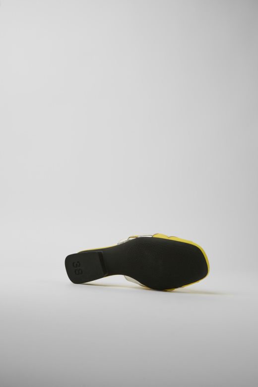 дизајн кампа цаси мира жуте и сребрне ципеле за жене