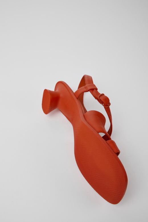 кампер дизајн дина црвене кожне сандале за жене