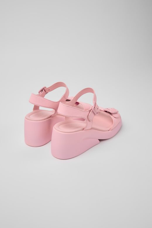 кампер дизајн каах ружичасте кожне сандале за жене