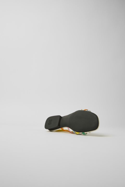 близанке разнобојне кожне сандале за жене ексклузивни кампер