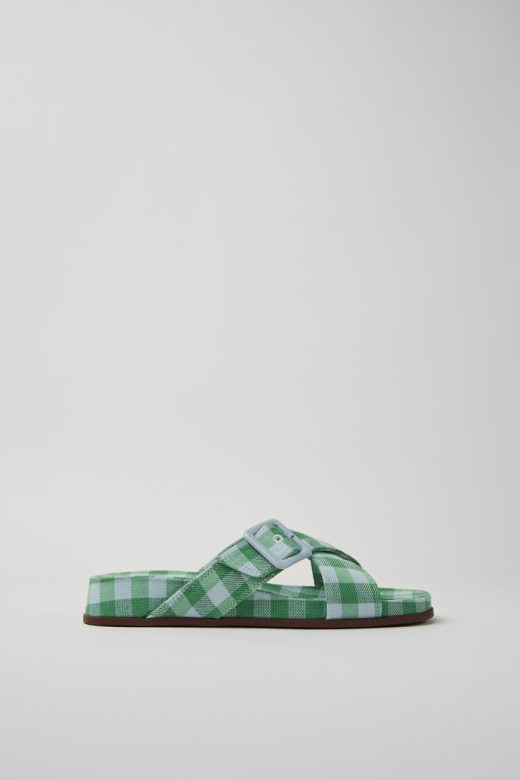 дизајн атоник плаве и зелене сандале за жене кампер