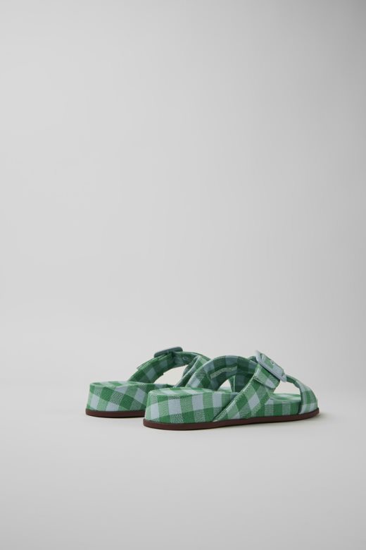 дизајн атоник плаве и зелене сандале за жене кампер