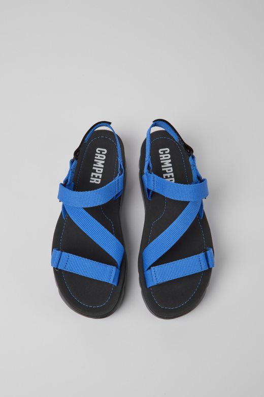 дизајн оруга уп плаве рециклажне сандале за кућне љубимце за жене кампер