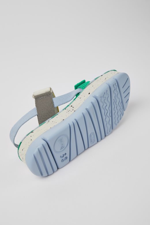 оруга уп плаво зелене и сиве сандале за жене ексклузивни кампер