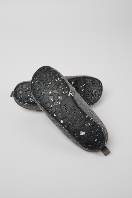 кампер дизајн ваби сива вуна женске папуче