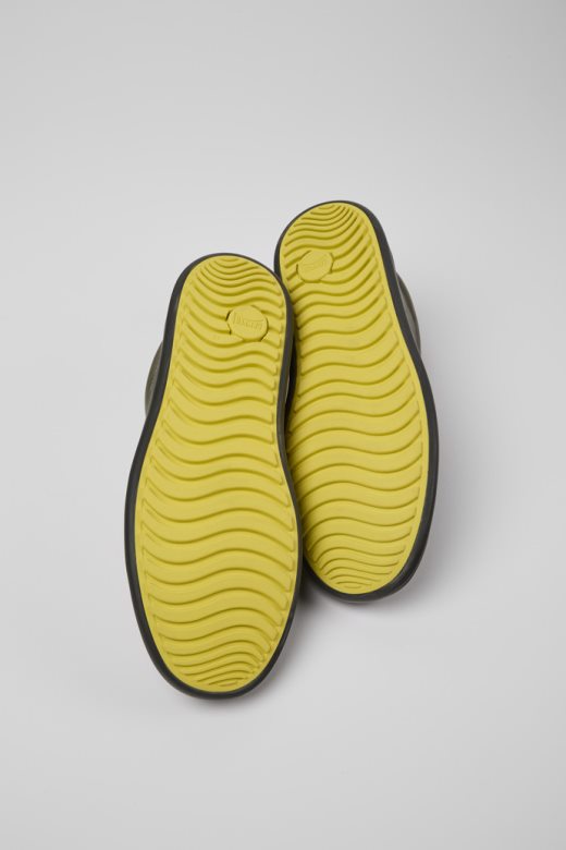 ексклузивне мушке сиве кожне ципеле са кампер шасијом