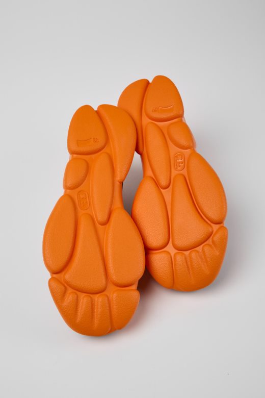 кампер дизајн карст црне и наранџасте кожне ципеле за мушкарце