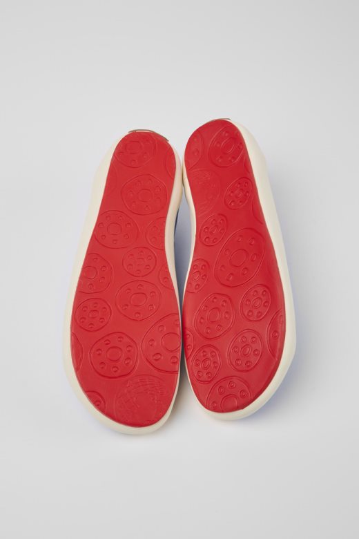 кампер дизајн пеу рамбла плаве патике од рециклираног памука за мушкарце