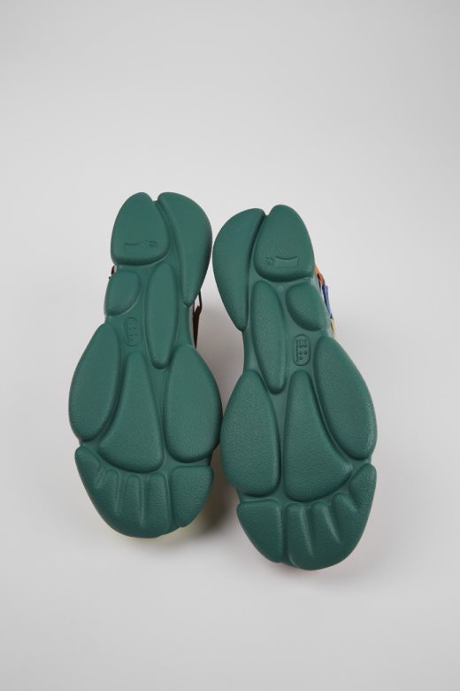 ексклузивне мушке кампер твинс разнобојне патике од коже и нубука