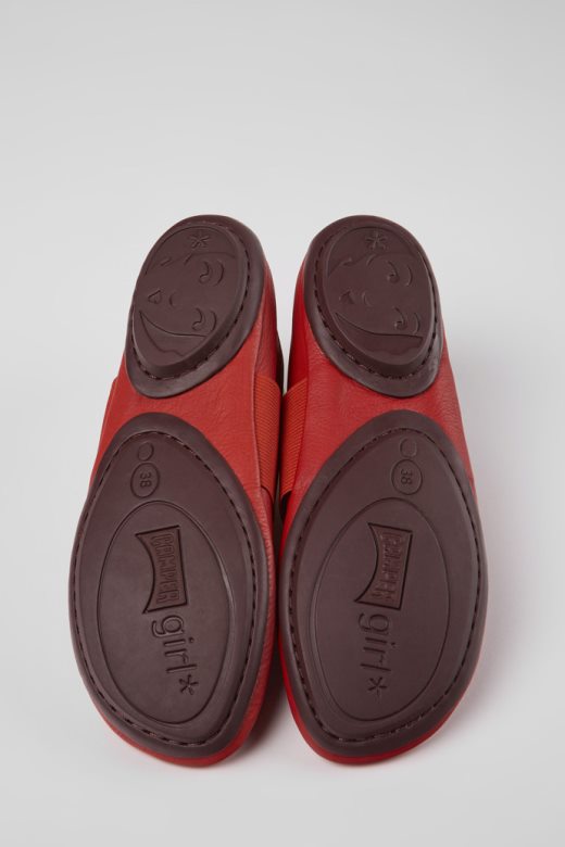 кампер дизајн праве црвене кожне ципеле за жене