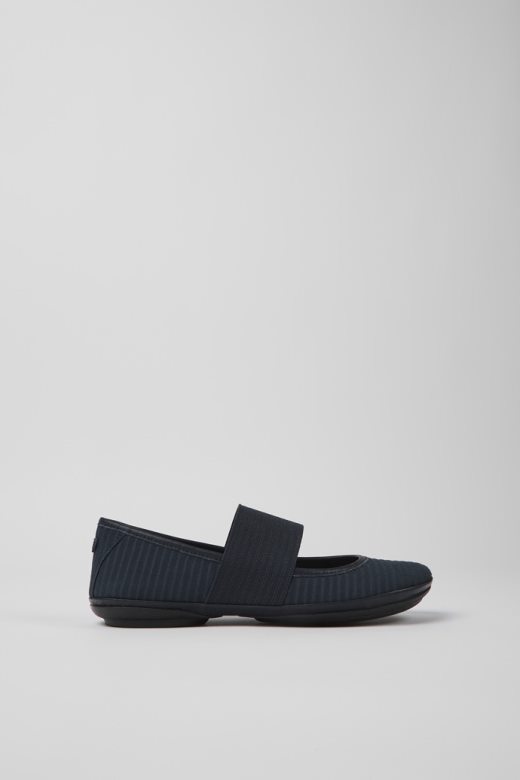 ексклузивне кампер десно плаве балеринке од рециклиране коже за жене