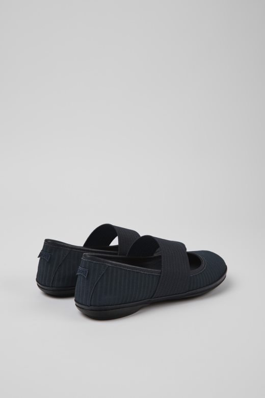 ексклузивне кампер десно плаве балеринке од рециклиране коже за жене