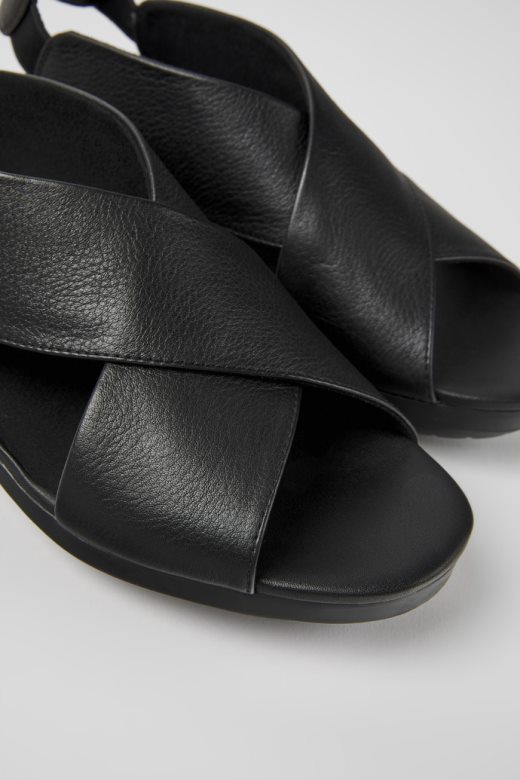 дизајн балон црне женске сандале кампер