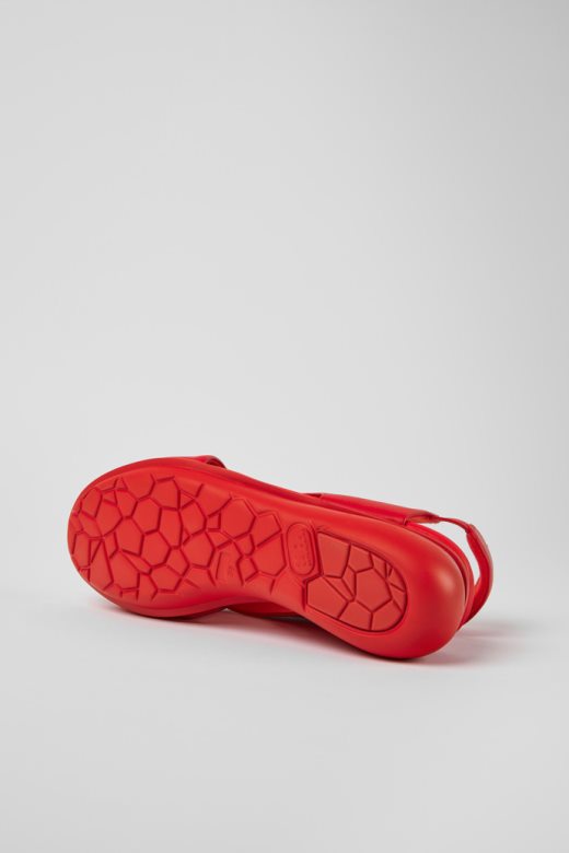 балон црвене кожне сандале за жене ексклузивни кампер