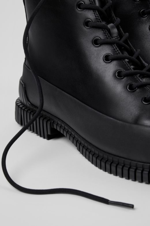 кампер дизајн пик паметне црне чизме за мушкарце