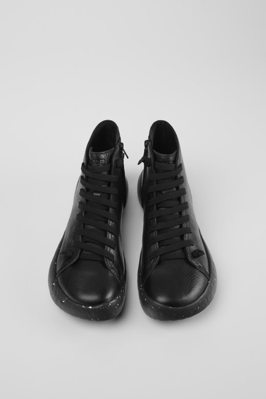 Ексклузивне кампер пеу стадион црне кожне глежњаче за мушкарце